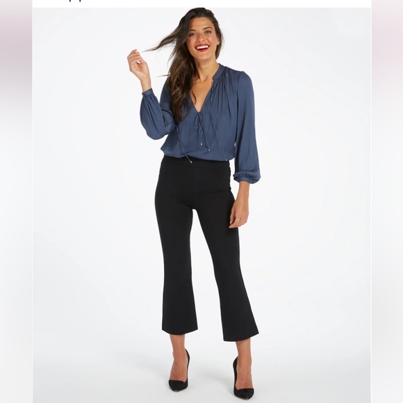 SPANX Cropped Ponte Flare Pants Sz SP #j1 - Picture 1 of 6